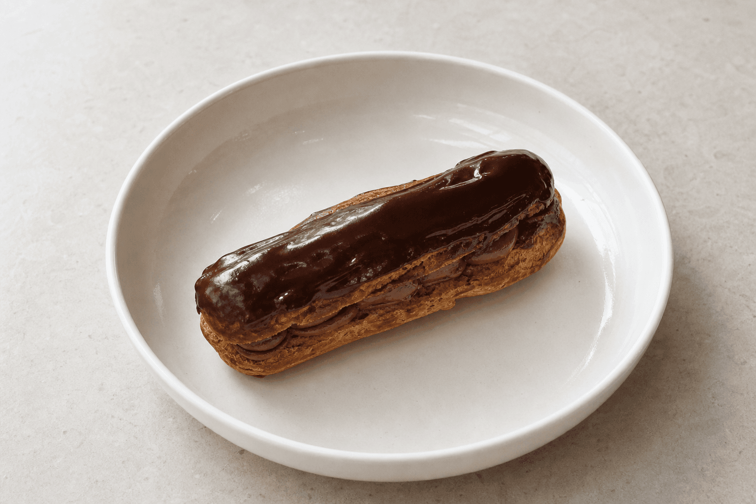 Photorealistic Chocolate eclair P04 food image by VDAMO
