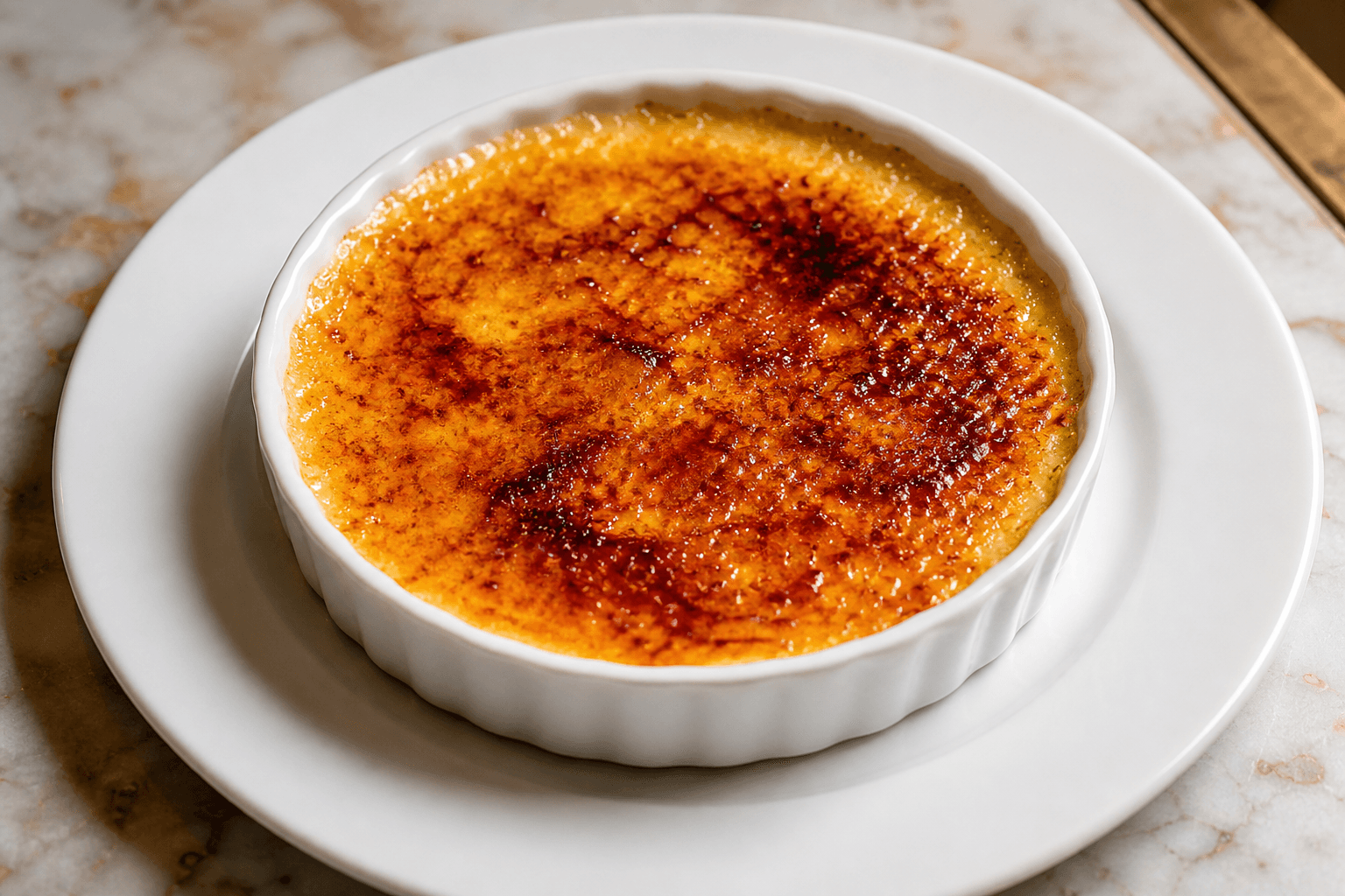 Photorealistic Creme brulee menu-main food image by VDAMO