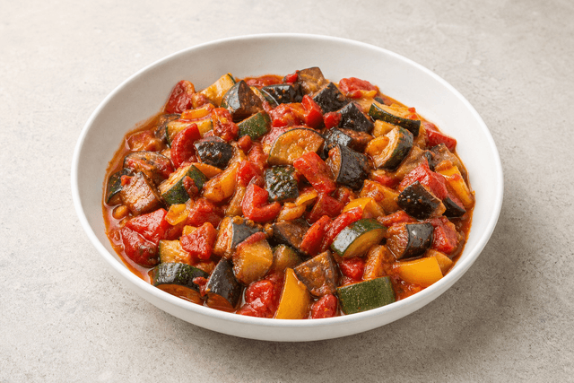 Photorealistic Ratatouille menu-main p04 food image by VDAMO