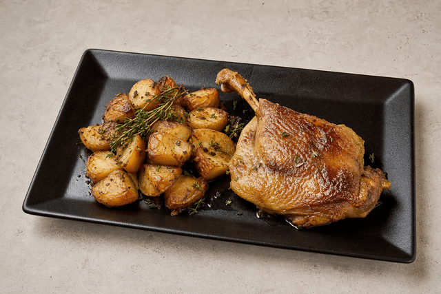 Photorealistic Duck confit menu-main p02 food image by VDAMO