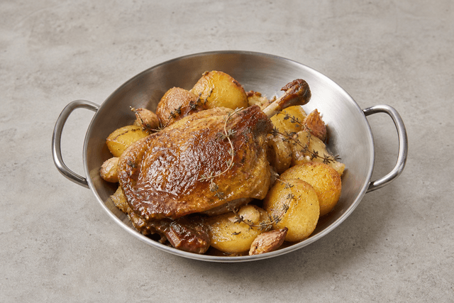 Photorealistic Duck confit menu-main p05 food image by VDAMO