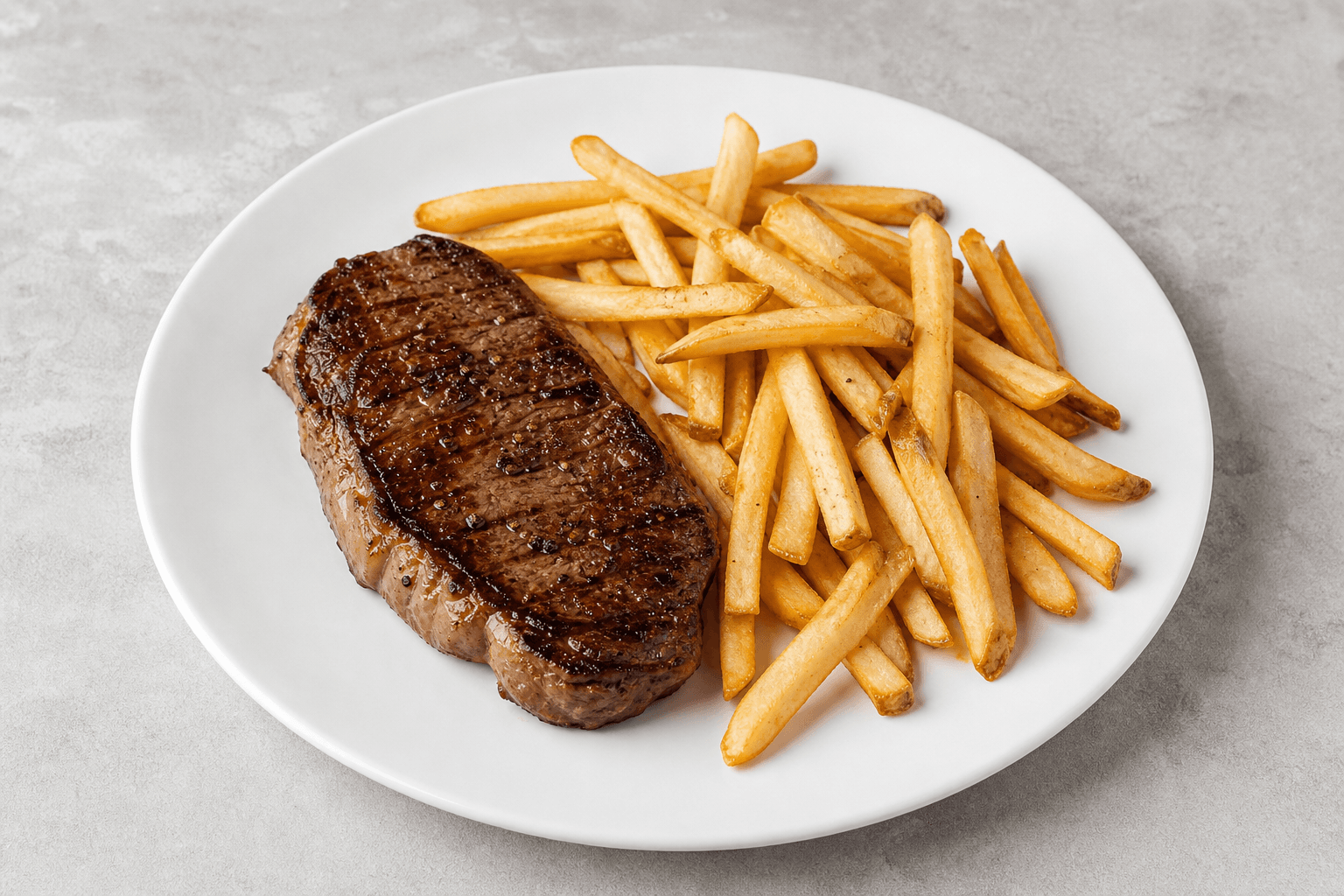 Photorealistic Steak frites menu-main p04 food image by VDAMO