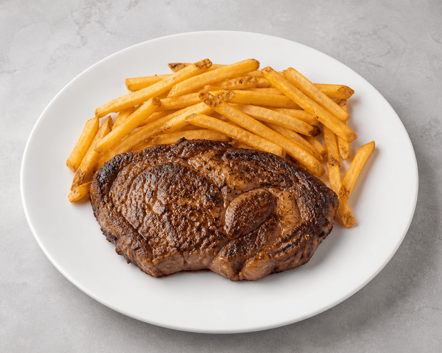 Photorealistic Steak frites menu-main p05 food image by VDAMO