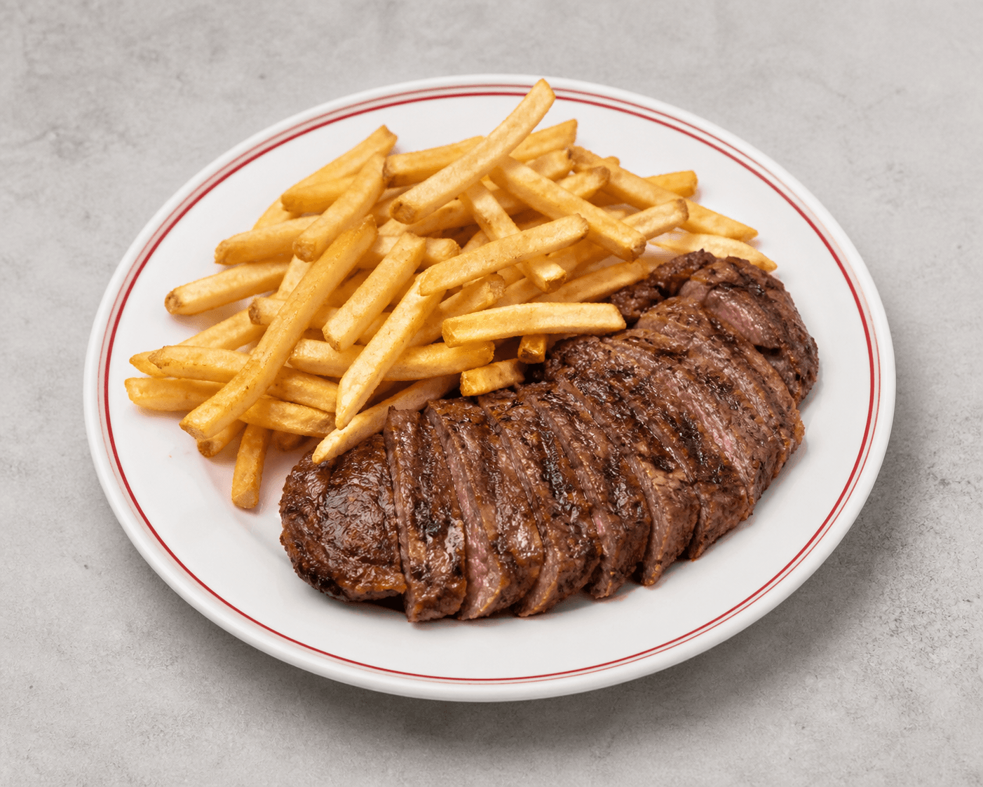 Photorealistic Steak frites menu-main p09 food image by VDAMO