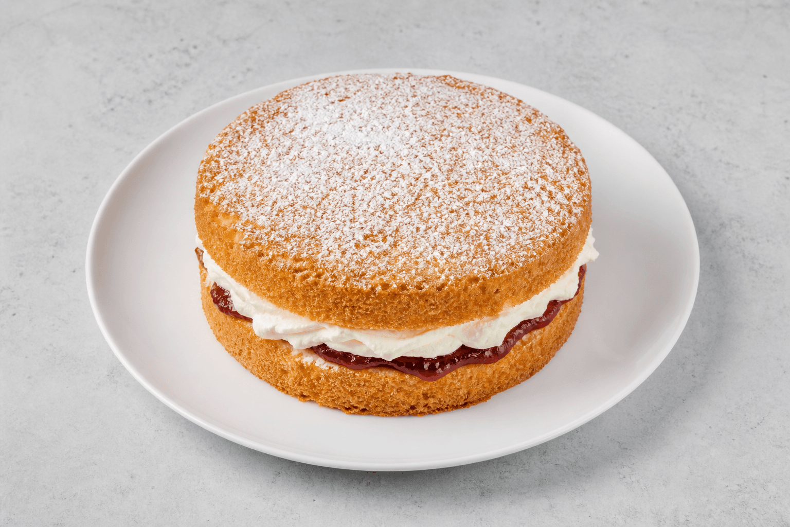 Photorealistic Victoria sponge menu-main p03 food image by VDAMO