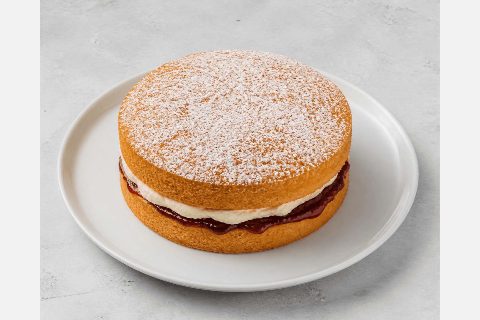 Photorealistic Victoria sponge menu-main p04 food image by VDAMO