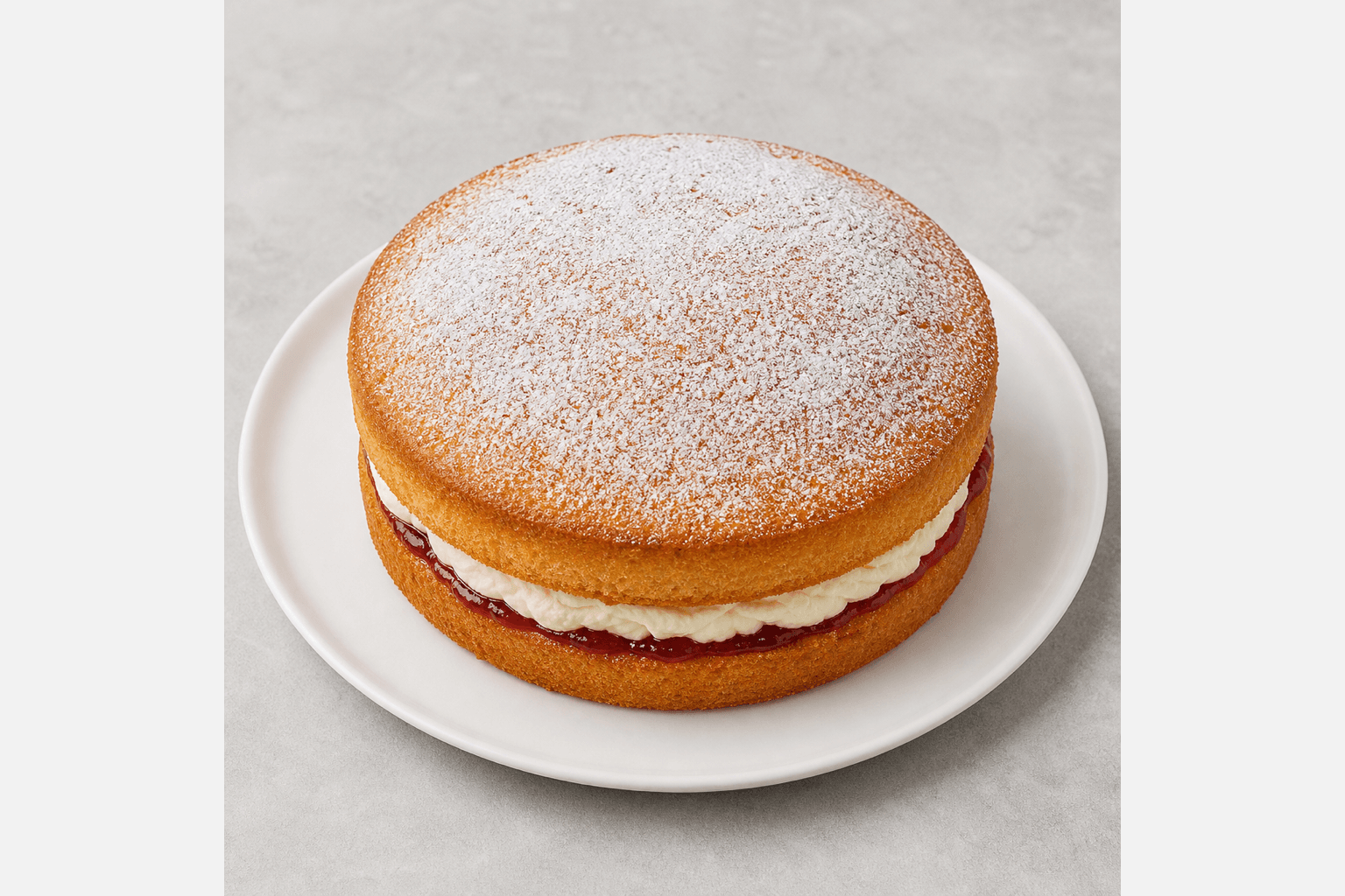 Photorealistic Victoria sponge menu-main p05 food image by VDAMO