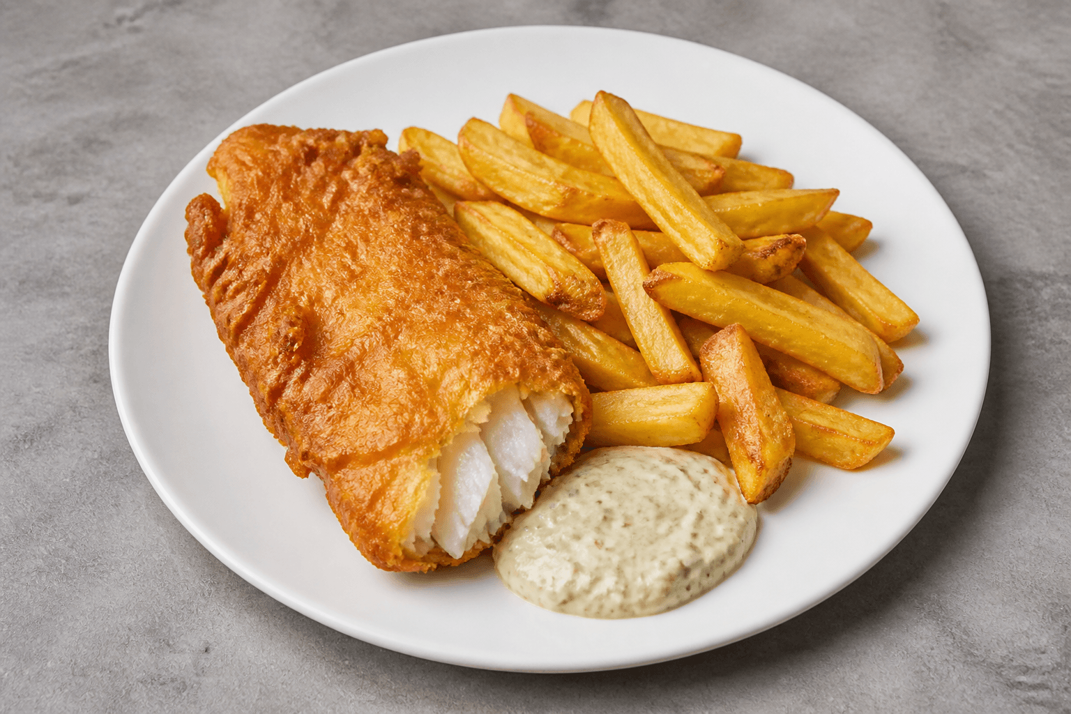 Photorealistic Fish and chips P01 food image by VDAMO