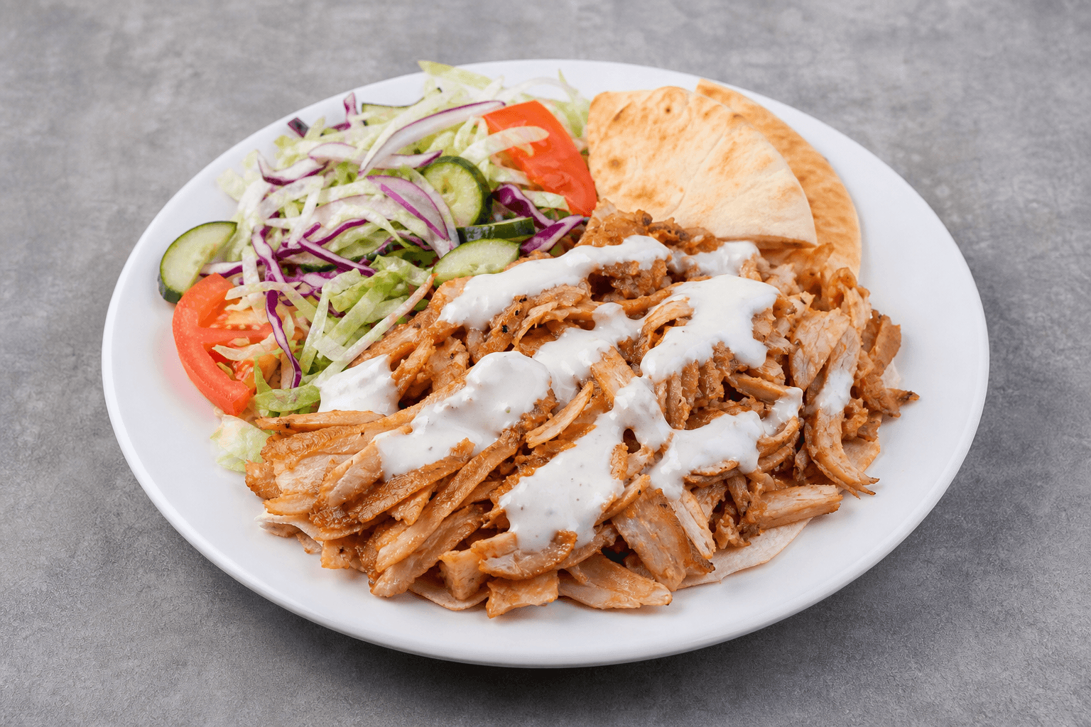 Photorealistic Chicken doner kebab menu-main p01 food image by VDAMO