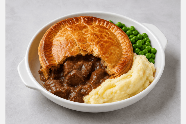 Photorealistic Steak and ale pie menu-main p03 food image by VDAMO