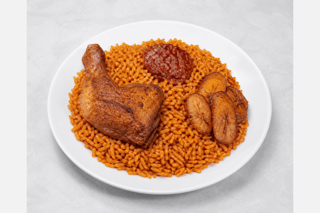 Photorealistic Ghana jollof rice menu-main p02 food image by VDAMO