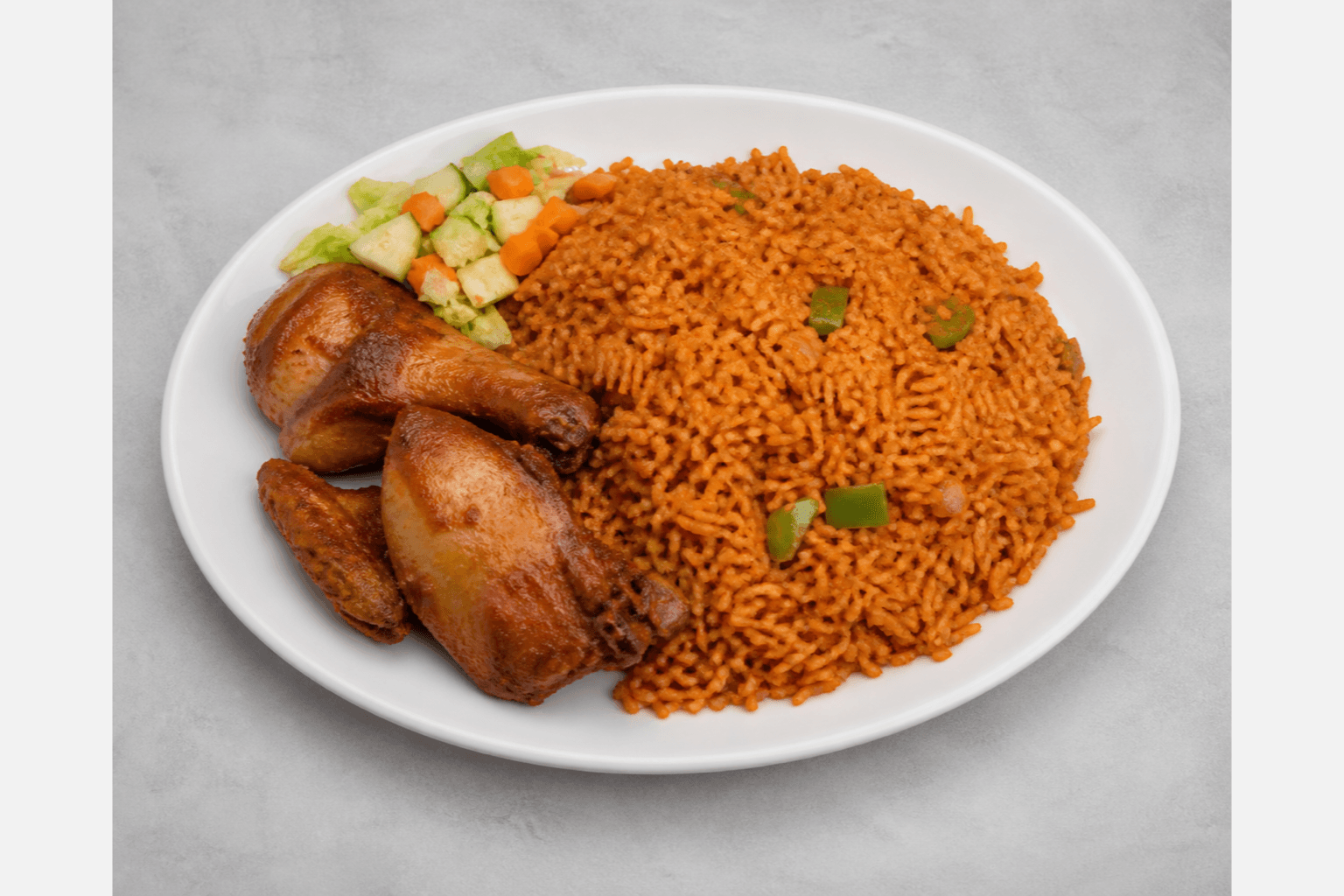 Photorealistic Ghana jollof rice menu-main p03 food image by VDAMO