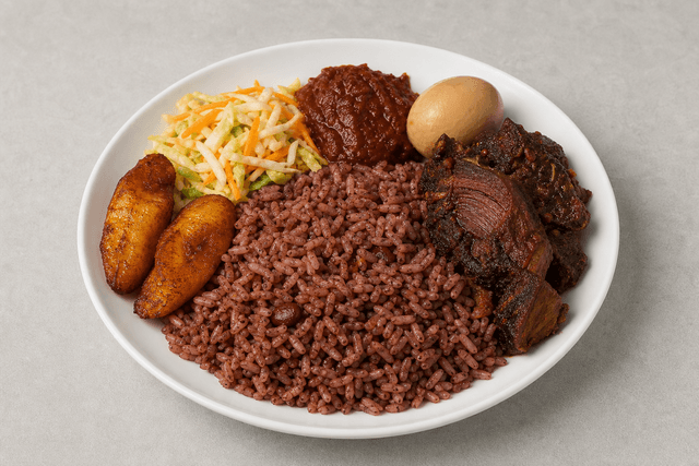 Photorealistic Waakye menu-main p03 food image by VDAMO
