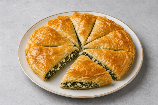 Photorealistic 希腊菠菜奶酪派 menu-main p04 food image by VDAMO