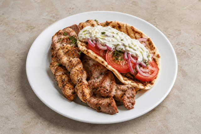 Photorealistic Souvlaki menu-main p09 food image by VDAMO