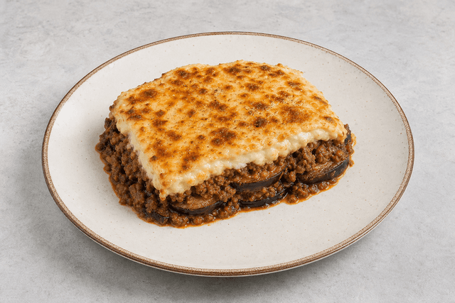 Photorealistic Moussaka menu-main p04 food image by VDAMO