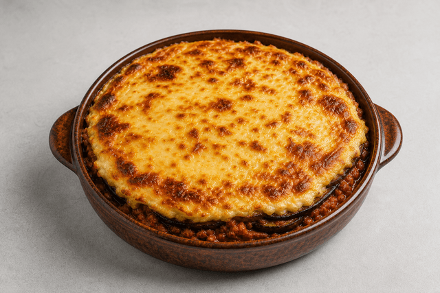 Photorealistic Moussaka menu-main p05 food image by VDAMO