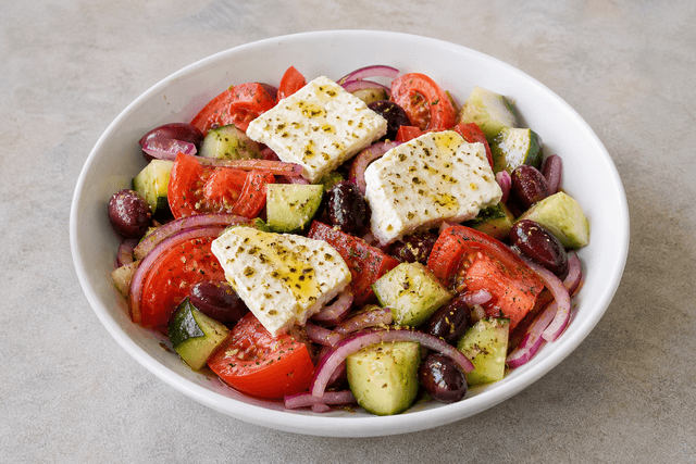 Photorealistic Greek salad menu-main p04 food image by VDAMO