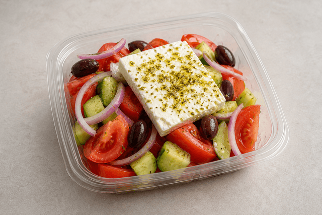 Photorealistic Greek salad menu-main p07 food image by VDAMO