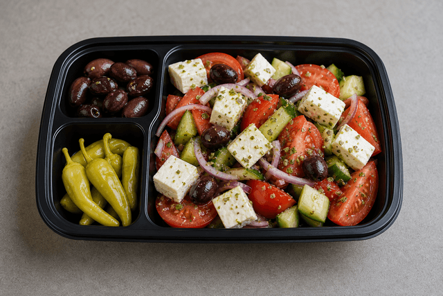 Photorealistic Greek salad menu-main p08 food image by VDAMO