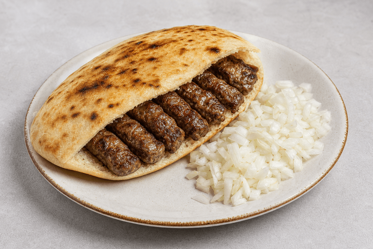 Photorealistic Cevapi in lepinja menu-main p04 food image by VDAMO