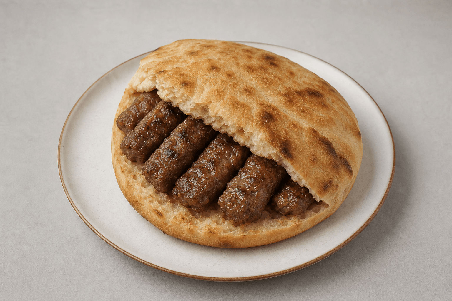 Photorealistic Cevapi in lepinja menu-main p05 food image by VDAMO