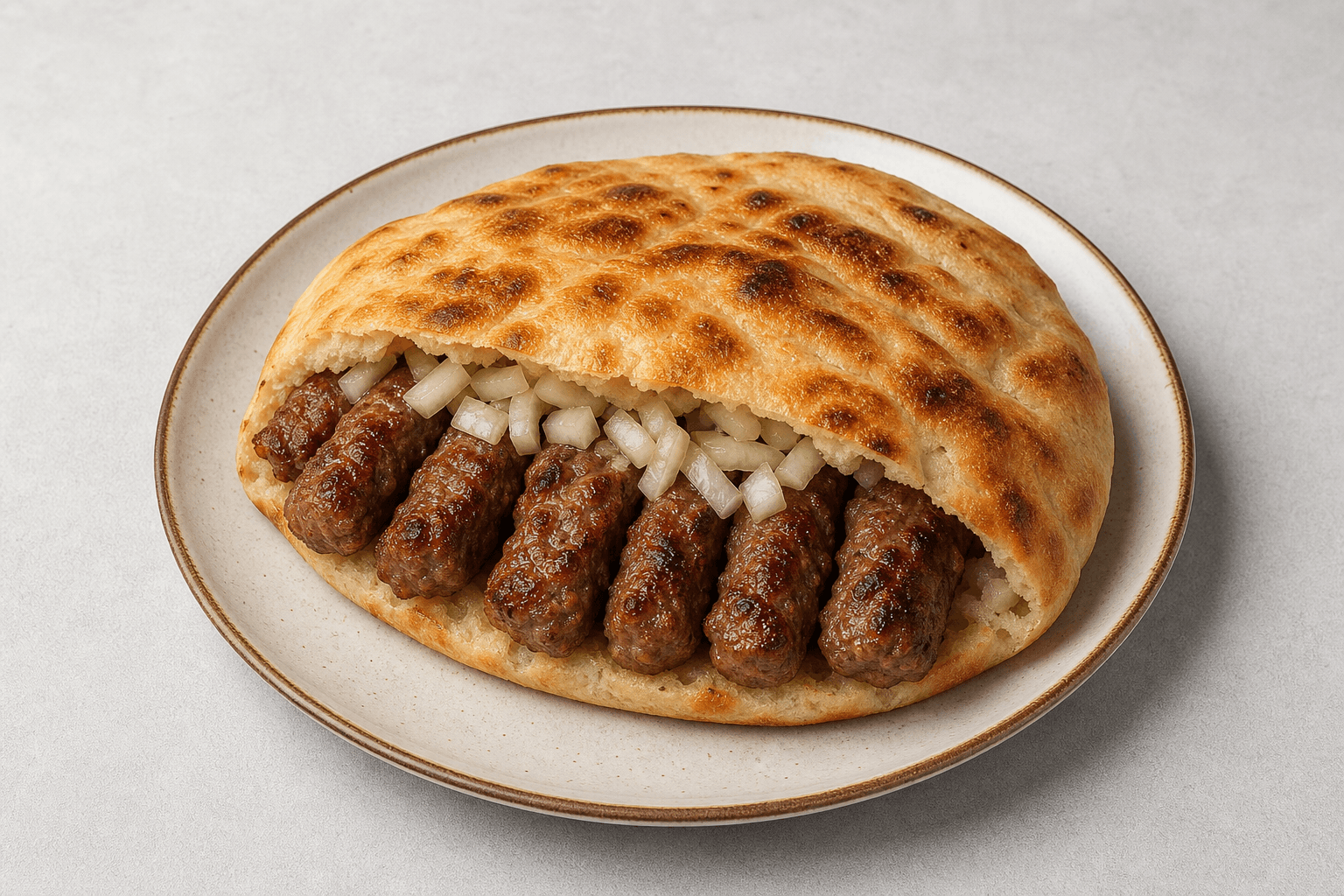 Photorealistic Cevapi in lepinja menu-main p06 food image by VDAMO