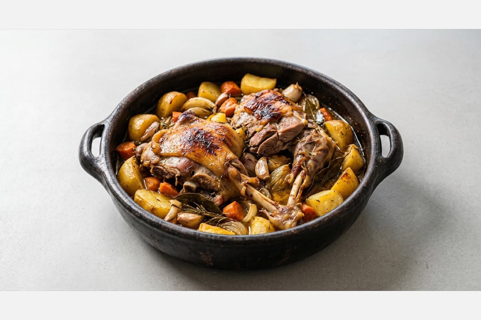 Photorealistic Peka lamb menu-main p10 food image by VDAMO