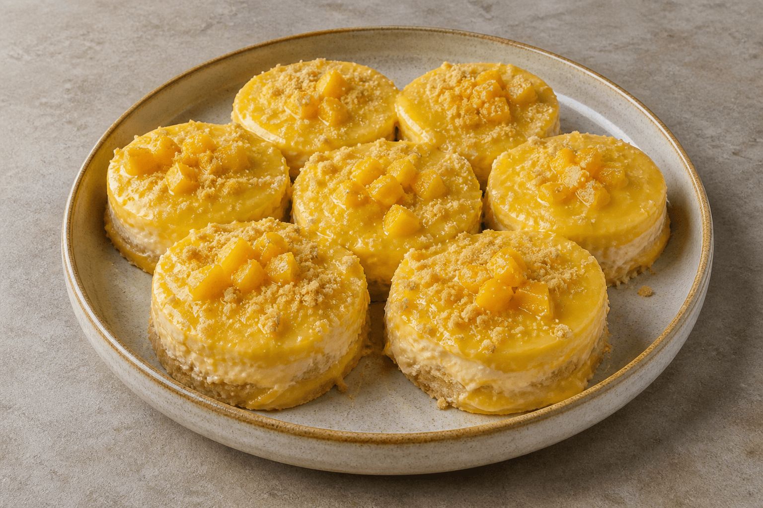 Photorealistic HR Mango pudding cup dessert menu-main p10 food image by VDAMO