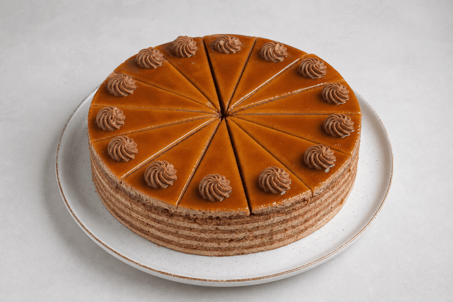 Photorealistic Dobos torte menu-main p10 food image by VDAMO