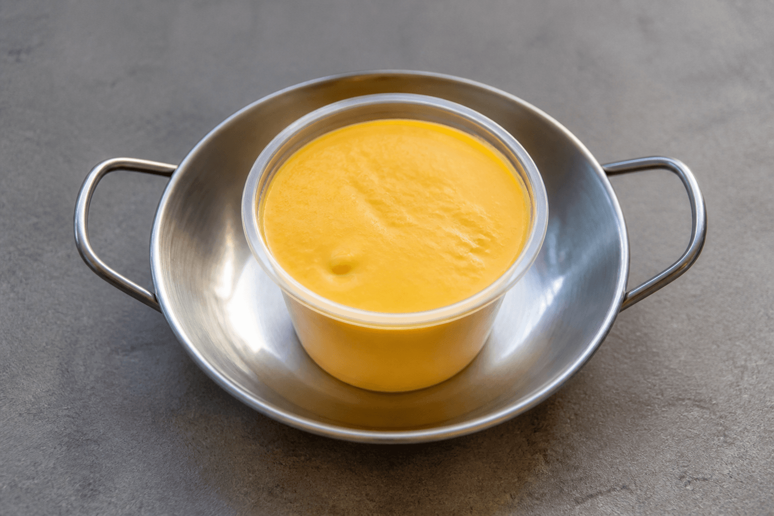 Photorealistic HU Mango pudding cup dessert menu-main p05 food image by VDAMO