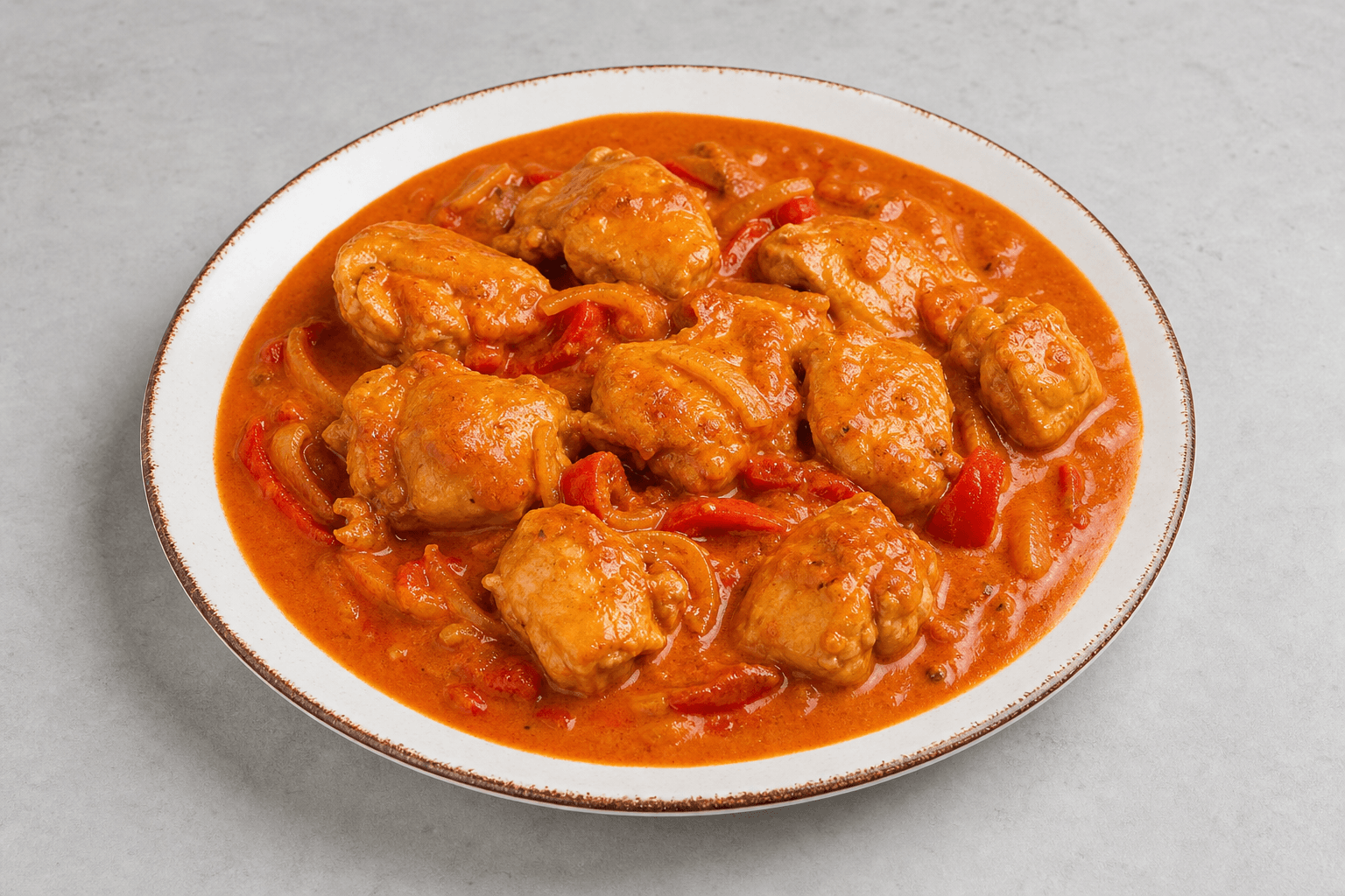 Photorealistic Chicken paprikash menu-main p02 food image by VDAMO
