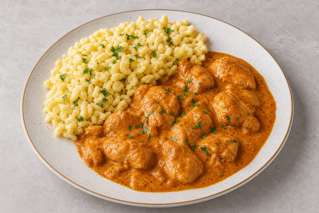 Photorealistic Chicken paprikash menu-main p03 food image by VDAMO