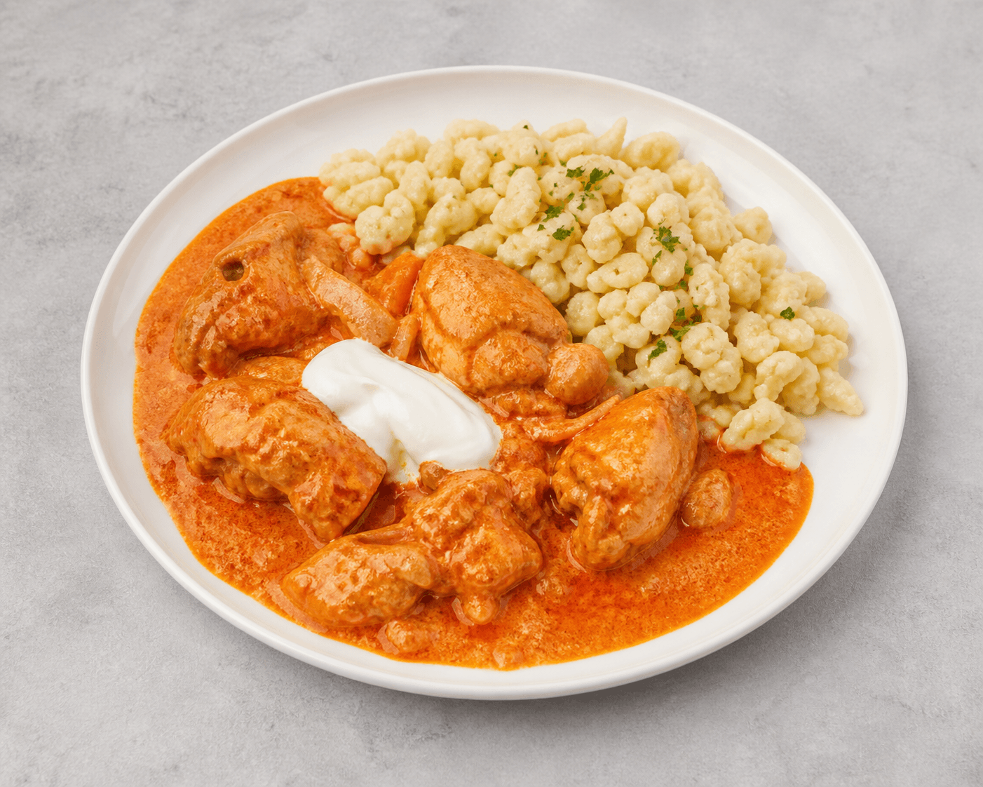 Photorealistic Chicken paprikash menu-main p09 food image by VDAMO