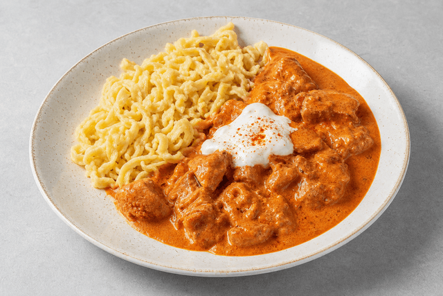 Photorealistic Chicken paprikash menu-main p10 food image by VDAMO