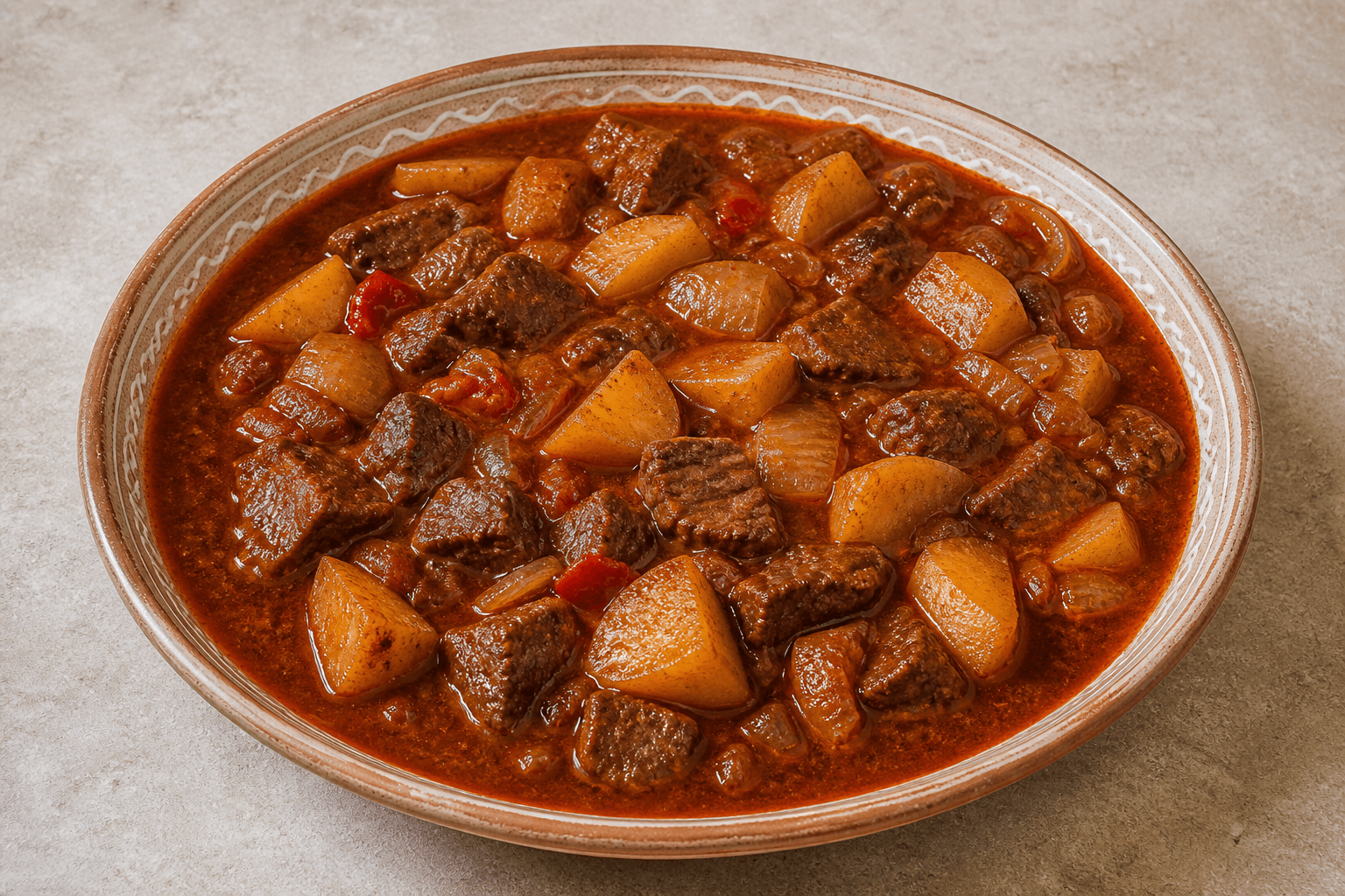 Photorealistic Beef goulash P10 food image by VDAMO