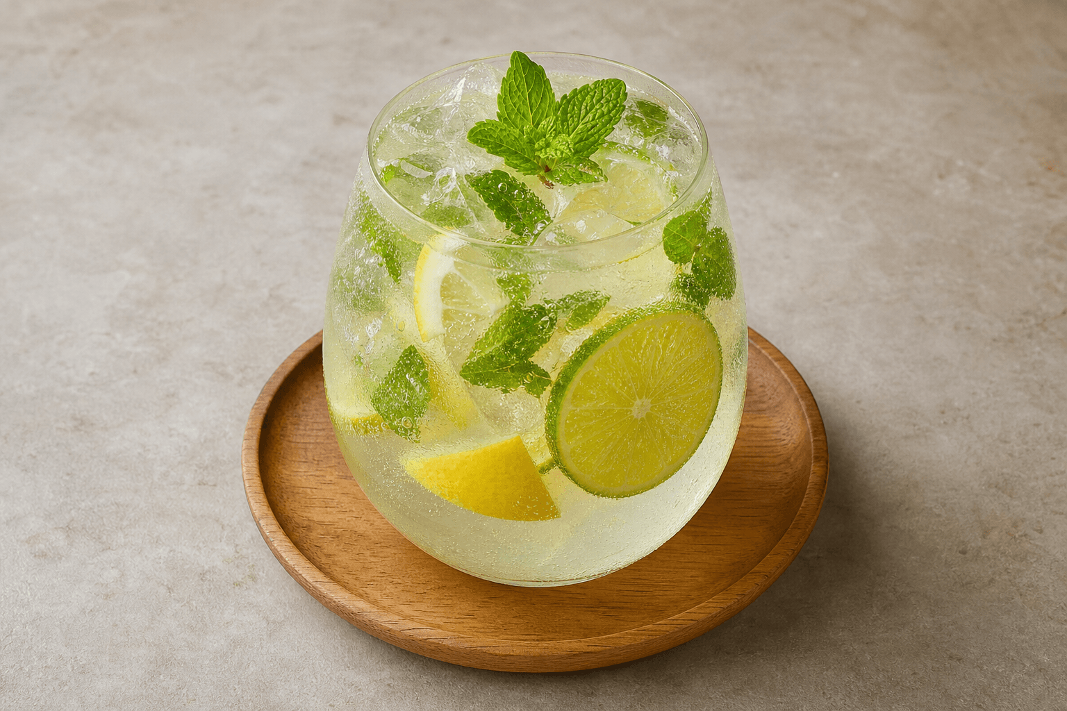 Photorealistic ID Mint lemonade bar-drink menu-main p10 food image by VDAMO