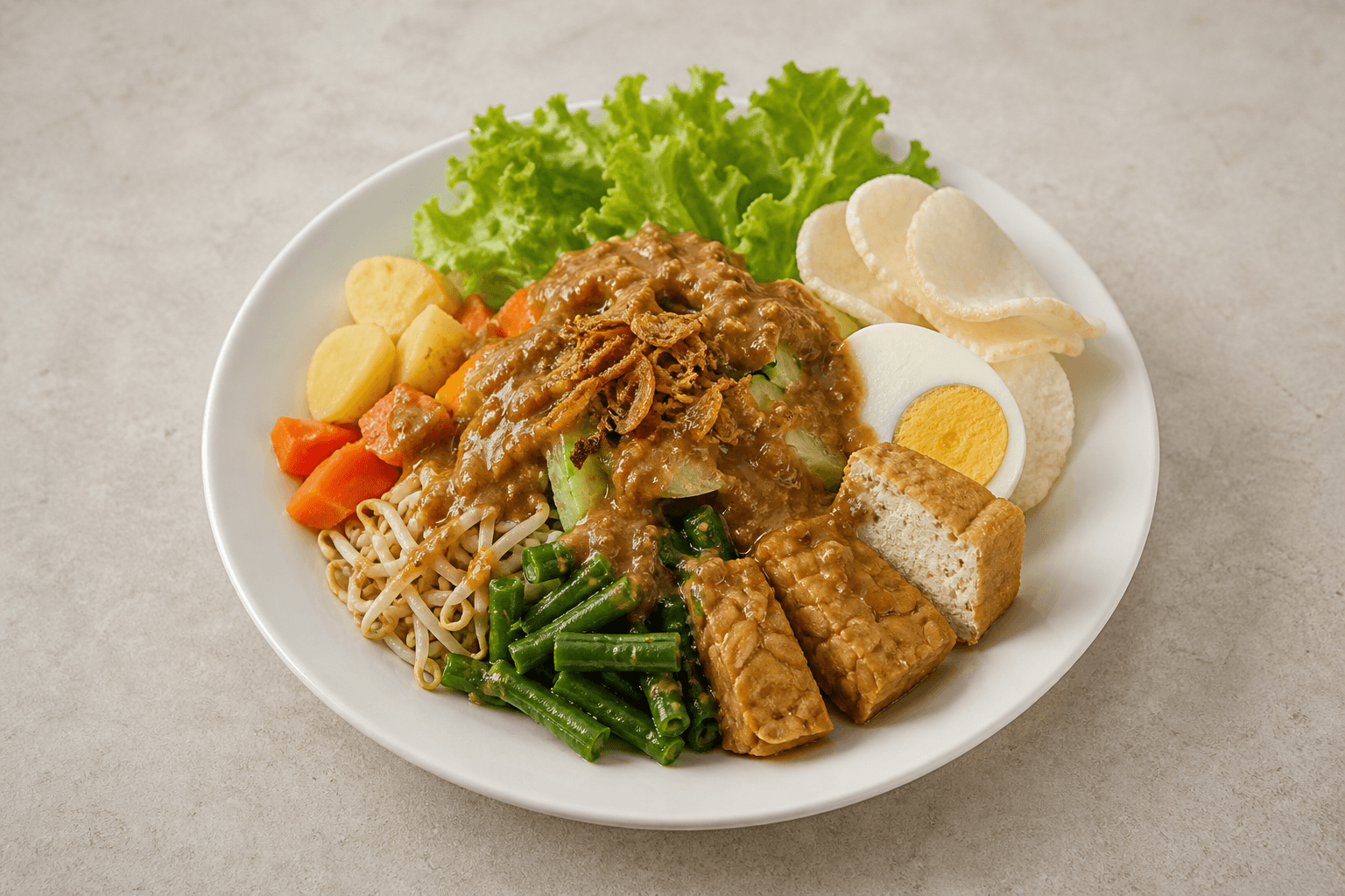 Photorealistic Gado-gado P09 food image by VDAMO