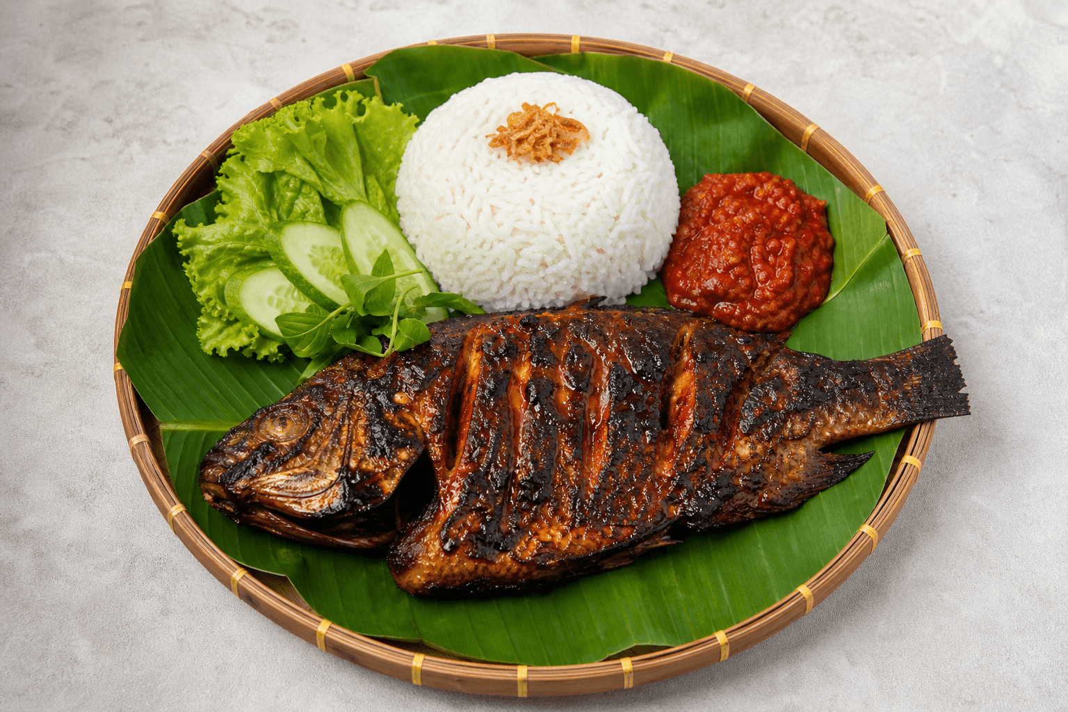 Photorealistic Ikan bakar style 005 P10 food image by VDAMO
