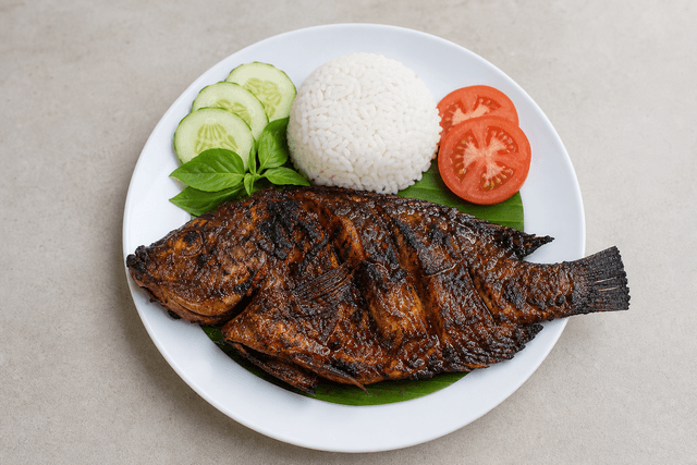 Photorealistic Ikan bakar style 077 menu-main p01 food image by VDAMO