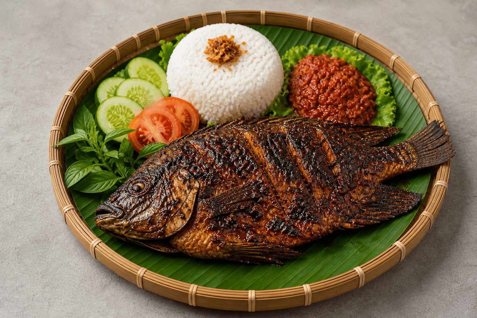 รูปอาหาร ปลาย่างอินโดนีเซีย 077 P10 โดย VDAMO