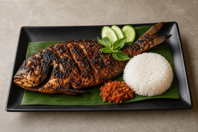 Photorealistic Ikan bakar style 101 P02 food image by VDAMO
