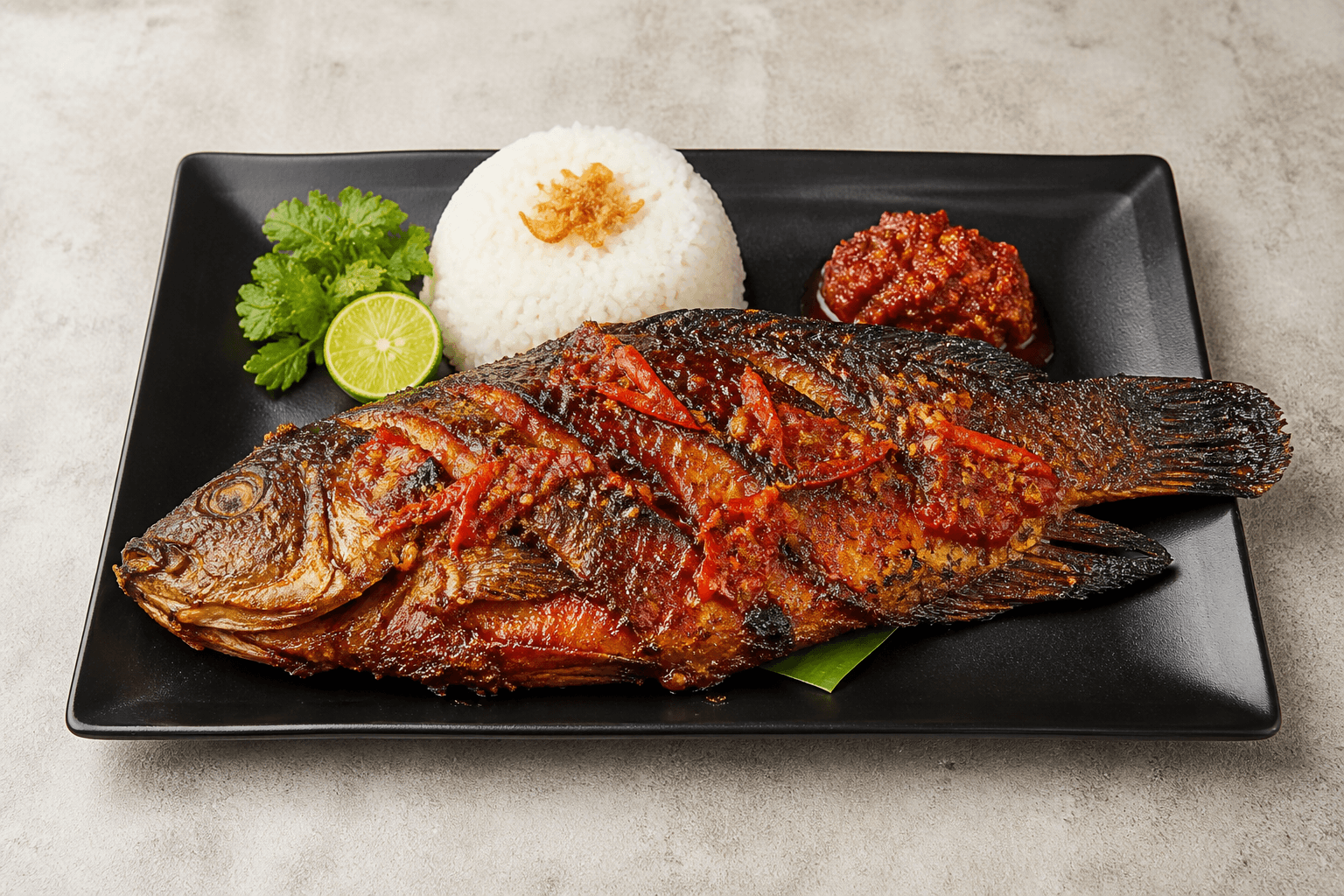 Photorealistic Ikan bakar style 173 P02 food image by VDAMO