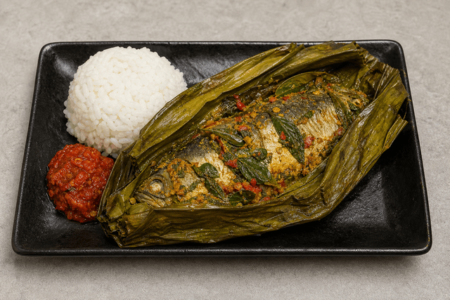 Photorealistic Pepes ikan menu-main p02 food image by VDAMO