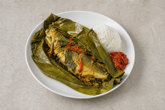Photorealistic Pepes ikan menu-main p09 food image by VDAMO