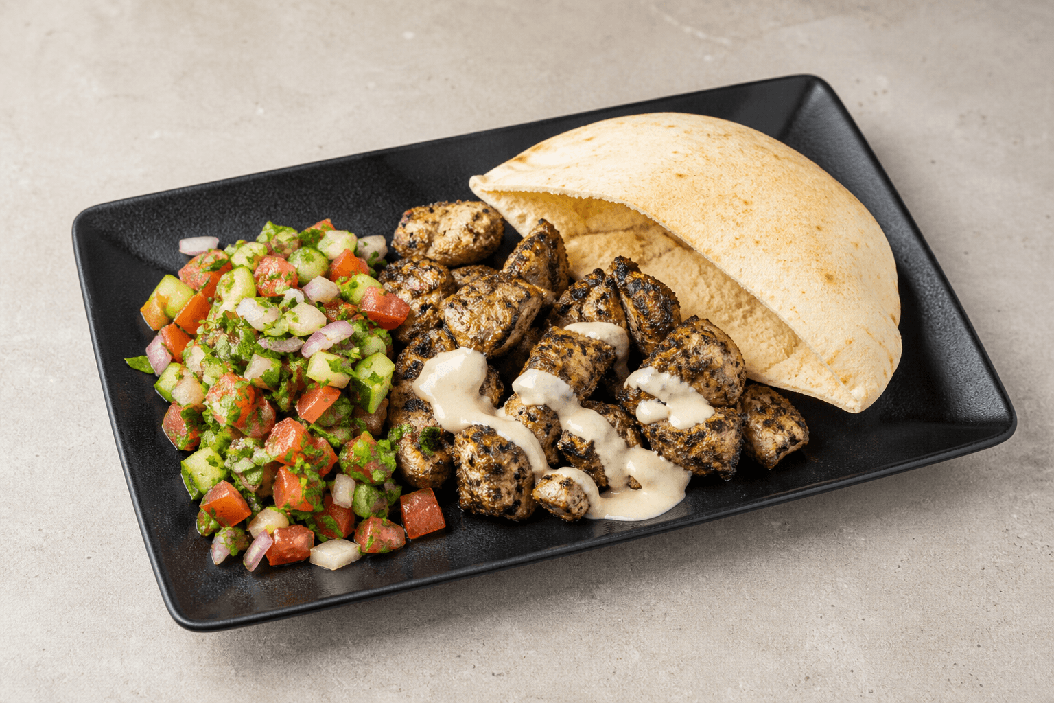 Photorealistic Levant wrap set 001 P02 food image by VDAMO