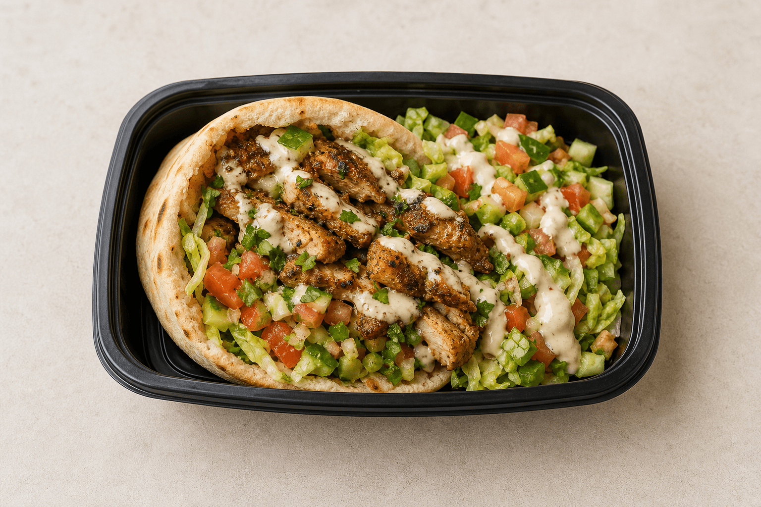 Photorealistic Levant wrap set 001 P06 food image by VDAMO