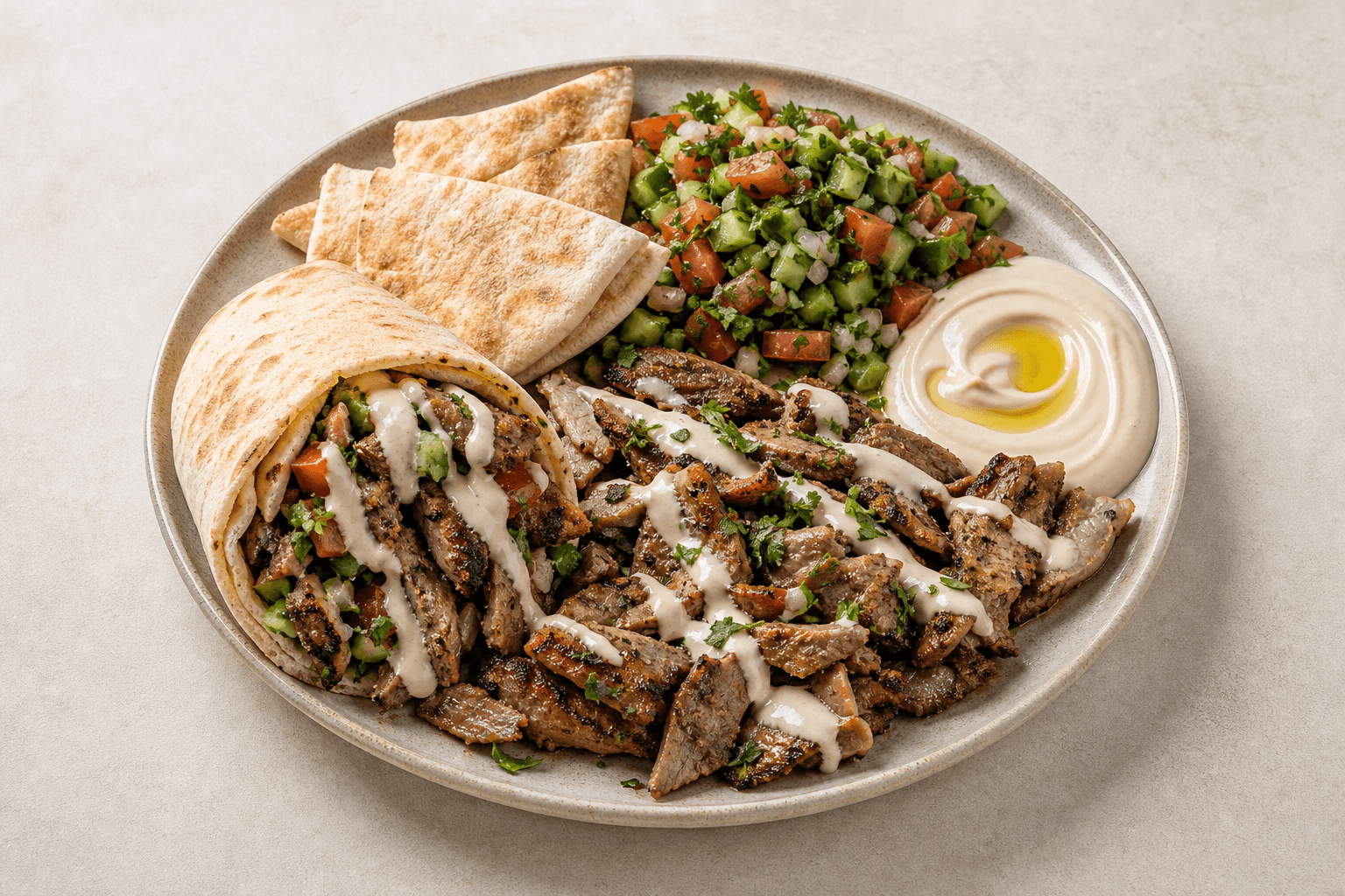 Photorealistic Levant wrap set 001 P10 food image by VDAMO