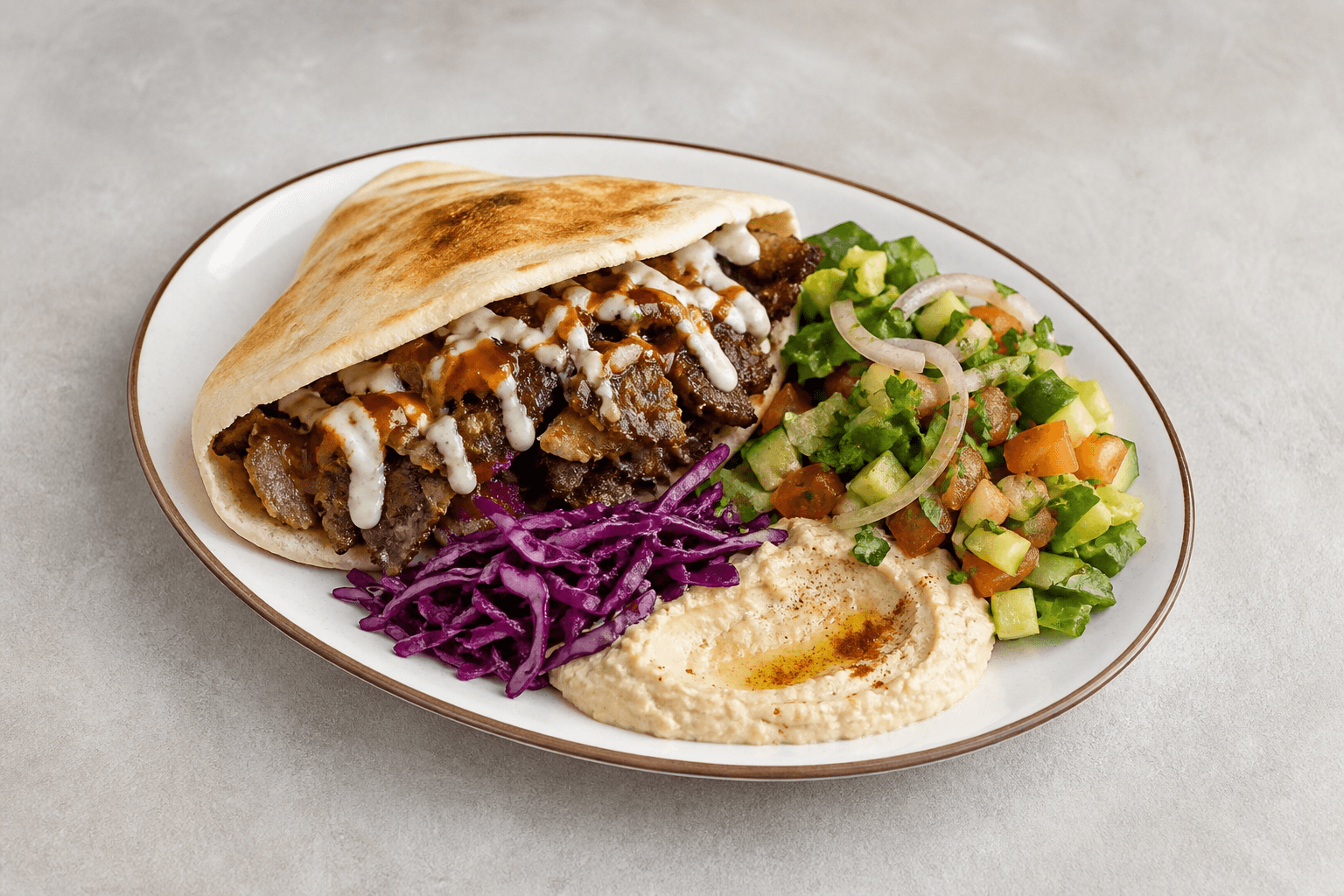 Photorealistic Levant wrap set 071 P03 food image by VDAMO