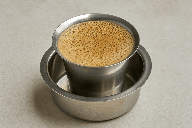 Photorealistic South Indian filter coffee menu-main p01 food image by VDAMO